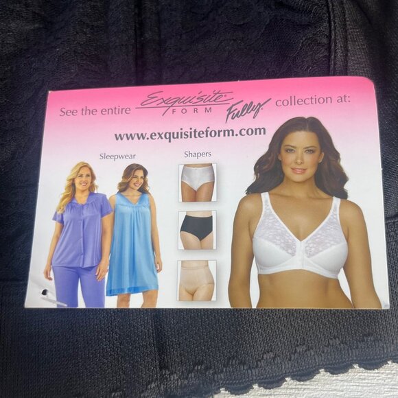 Exquisite Form Lace Shapewear Womens 36DD Black New Tank - Picture 9 of 9